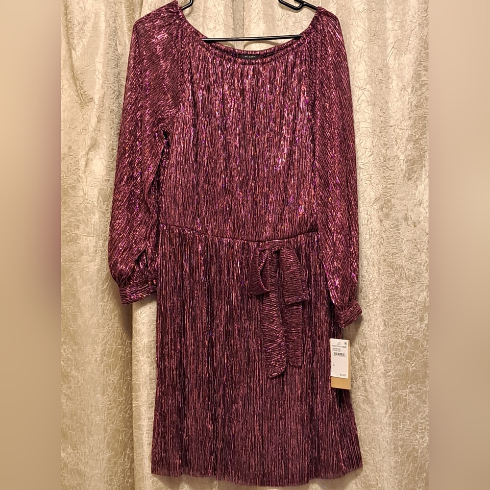 Halogen Sparkling off the shoulder Dress